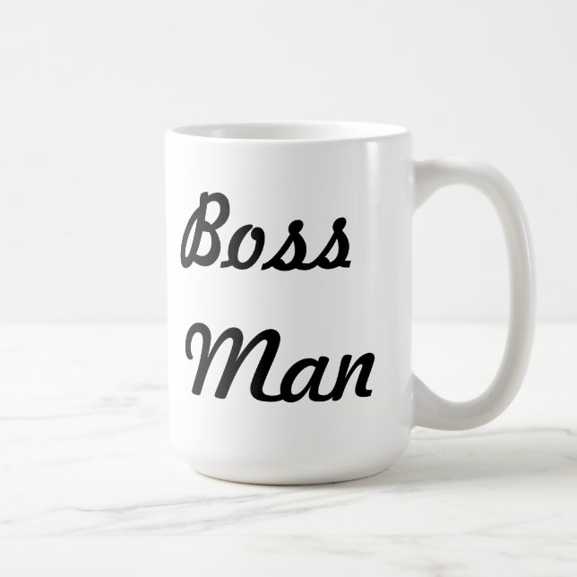De Café Caneca do homem do chefe (Direita)