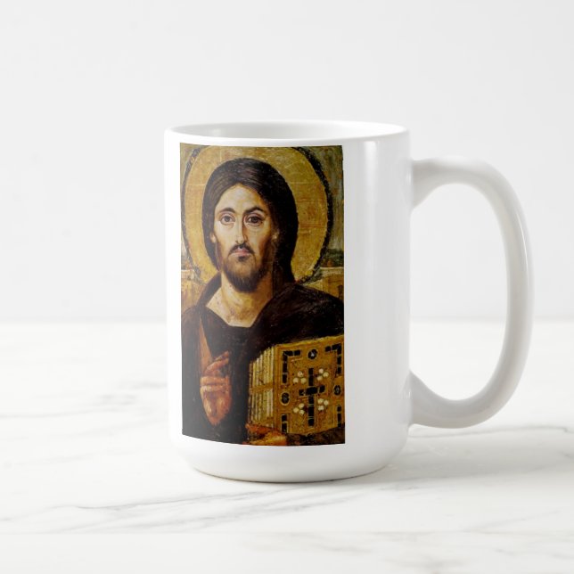 De Café Caneca do ícone do Jesus Cristo (Direita)