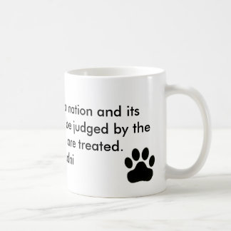 De Café Caneca do impressão da pata