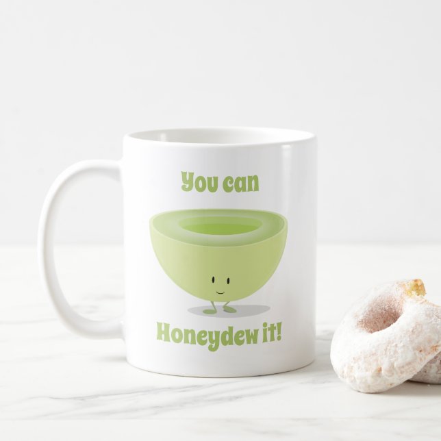 De Café Caneca do incentivo | do Honeydew (Com Donut)