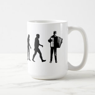 De Café Caneca do jogador do acordeão