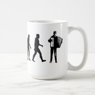 De Café Caneca do jogador do acordeão