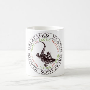 De Café Caneca do lagarto das Ilhas Galápagos