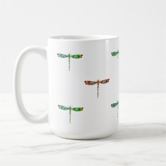 De Café Caneca do Libélula Colorida