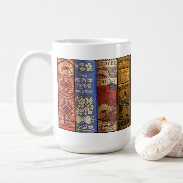 De Café Caneca do livro do Antiquarian (Com Donut)