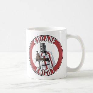 De Café Caneca do logotipo do cavaleiro da arcada