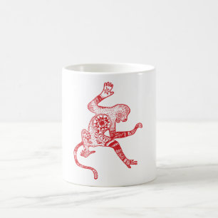 De Café Caneca do macaco da mandala