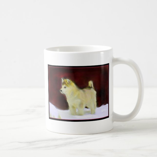 De Café Caneca do Malamute do Alasca (Direita)