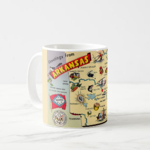 De Café Caneca do Mapa do Arkansas