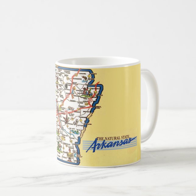 De Café Caneca do Mapa do Arkansas (Frente Esquerda)
