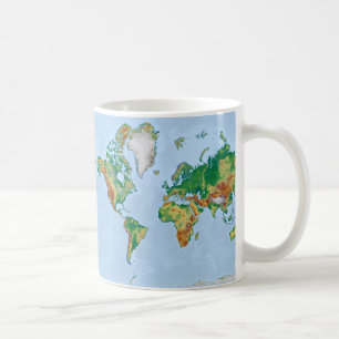 De Café Caneca do mapa do mundo
