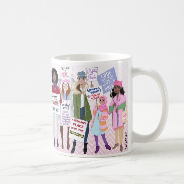 De Café Caneca do março das mulheres (Direita)