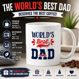 De Café Caneca do Melhor Pai do Mundo Presente Dia dos Pai