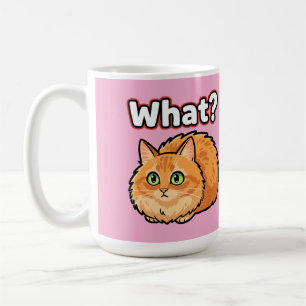 De Café Caneca do Meme do Gato Laranja Fofo Confuso "O quê
