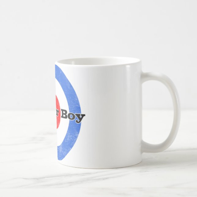 De Café Caneca do menino do patinete (Direita)
