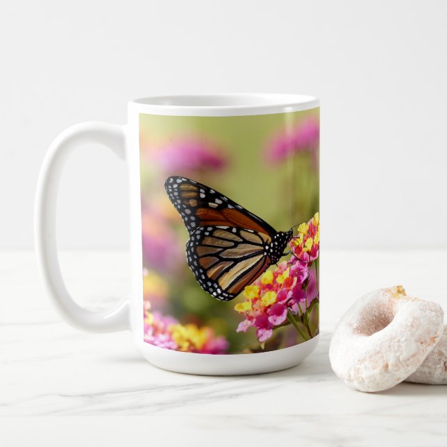 De Café Caneca do Monarca da Primavera (Com Donut)