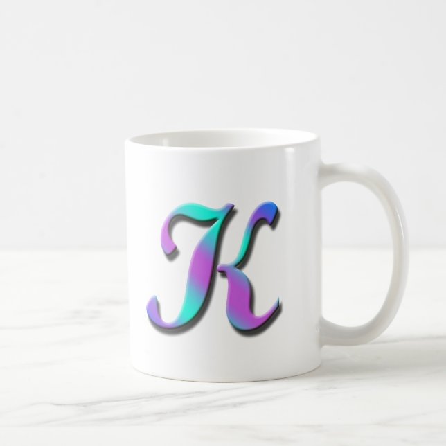 De Café Caneca do monograma K (Direita)
