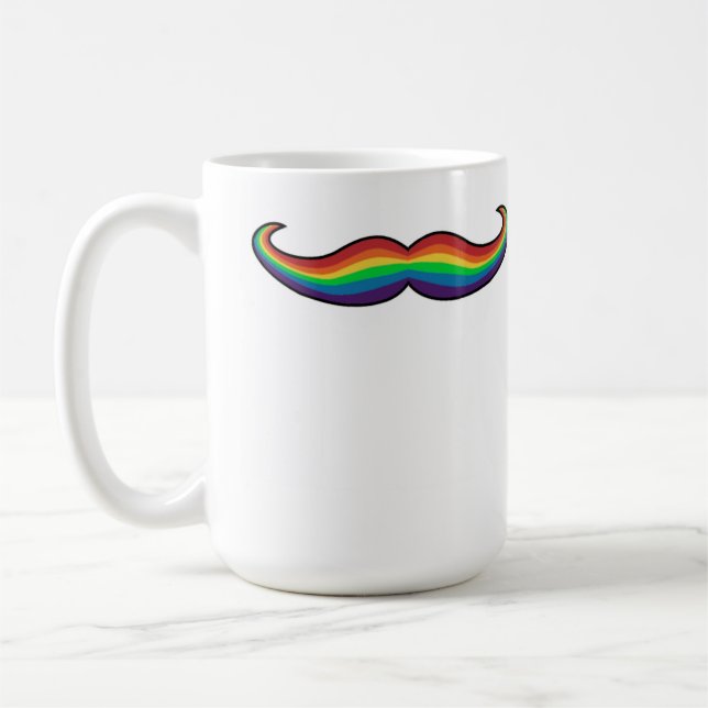De Café Caneca do Moustache do arco-íris (Esquerda)