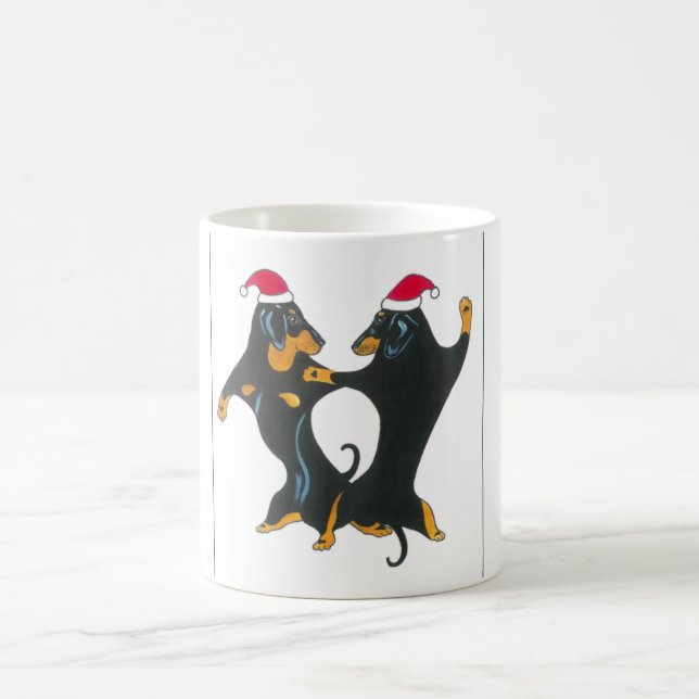 De Café Caneca do Natal do Dachshund (Centro)