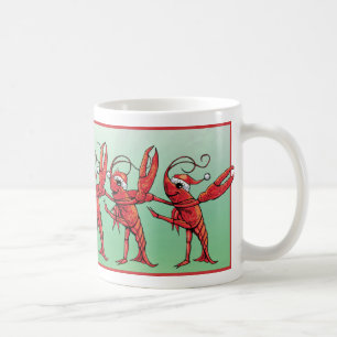 De Café Caneca do Natal dos lagostins da dança