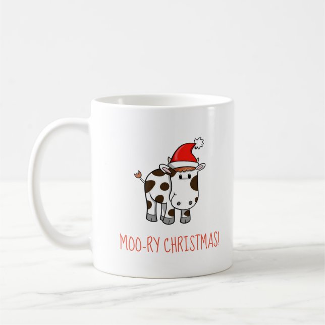 De Café caneca do Natal MOO-relé (Esquerda)