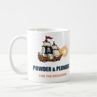 De Café Caneca do Navio Pirata Powder & Plunder