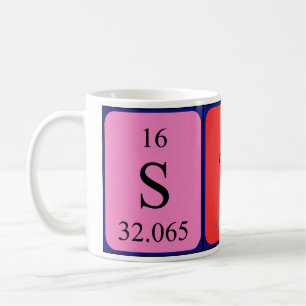 De Café Caneca do nome da mesa periódica da estrela