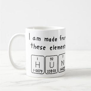 De Café Caneca do nome da mesa periódica do huno