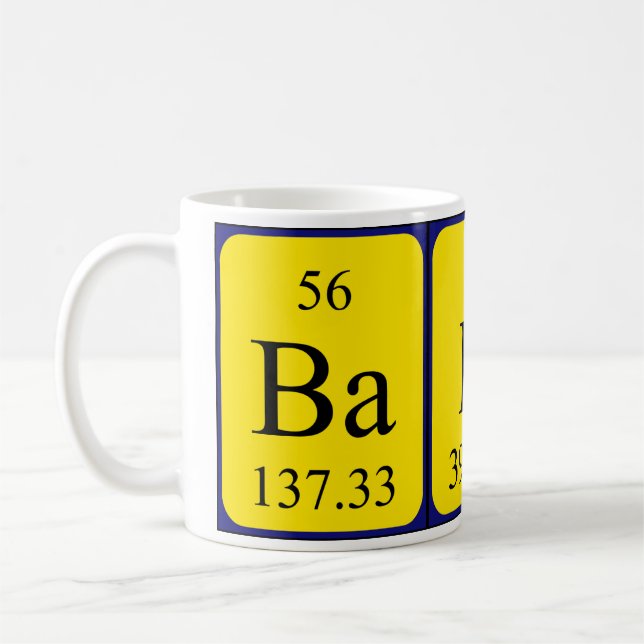 De Café Caneca do nome da mesa periódica do padeiro (Esquerda)