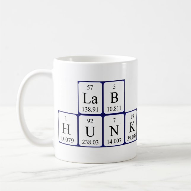 De Café Caneca do nome da mesa periódica do pão do (Esquerda)
