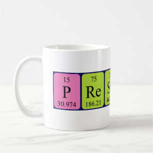 De Café Caneca do nome da mesa periódica do Prescott