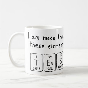 De Café Caneca do nome da mesa periódica do TESS