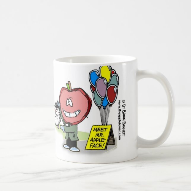 De Café Caneca do normando & da mascote da cidade (Direita)