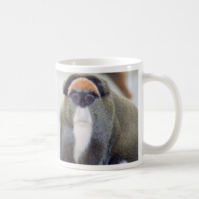 De Café Caneca do olhar fixo do macaco (Direita)