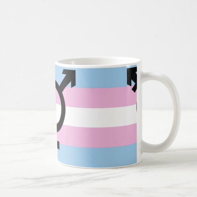 De Café Caneca do orgulho do Transgender (Direita)