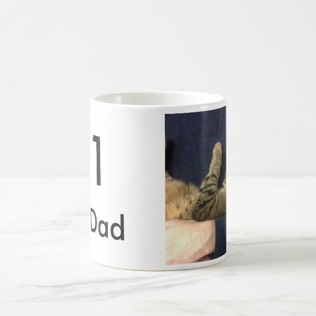 De Café Caneca do pai do gato #1 com foto (Centro)
