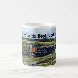 De Café Caneca do pai dos mundos a melhor com o barco do