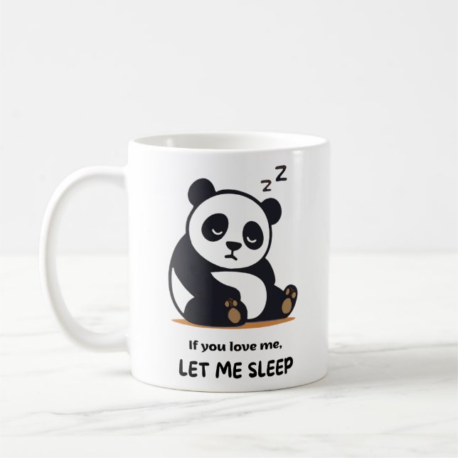 De Café Caneca do Panda Adormecido Fofo  (Esquerda)