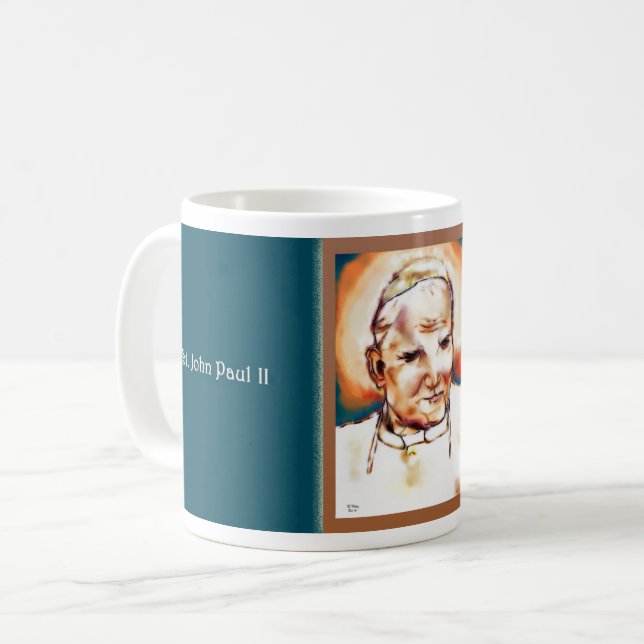 De Café Caneca do papa St John Paul II (Frente Esquerda)