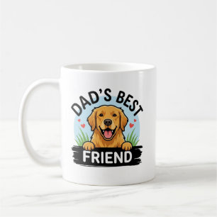 De Café Caneca do Papai Amigo Golden Retriever