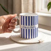 Caneca do Papai Personalizada Listrada Nomes dos F