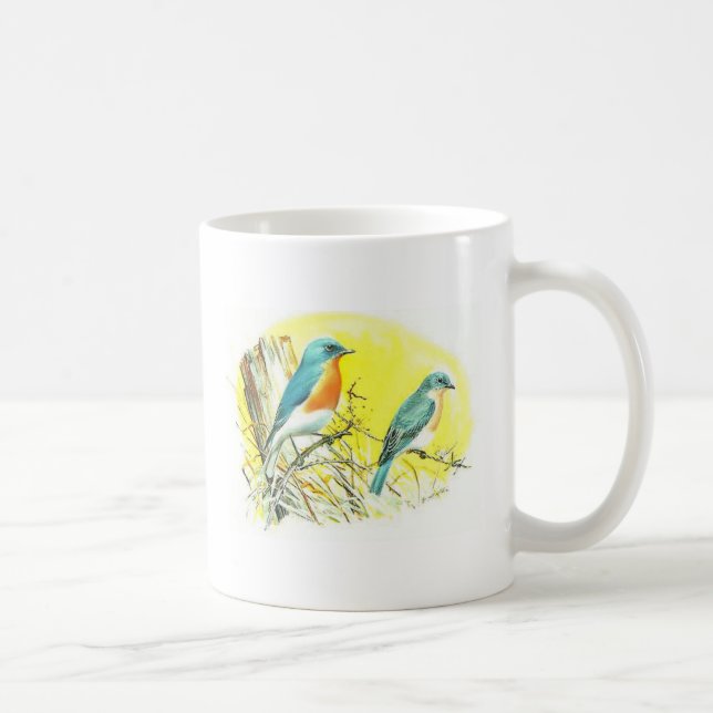 De Café Caneca do pássaro - Bluebird (Direita)