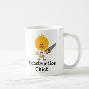 De Café Caneca do pintinho da construção