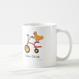 De Café Caneca do pintinho do motociclista