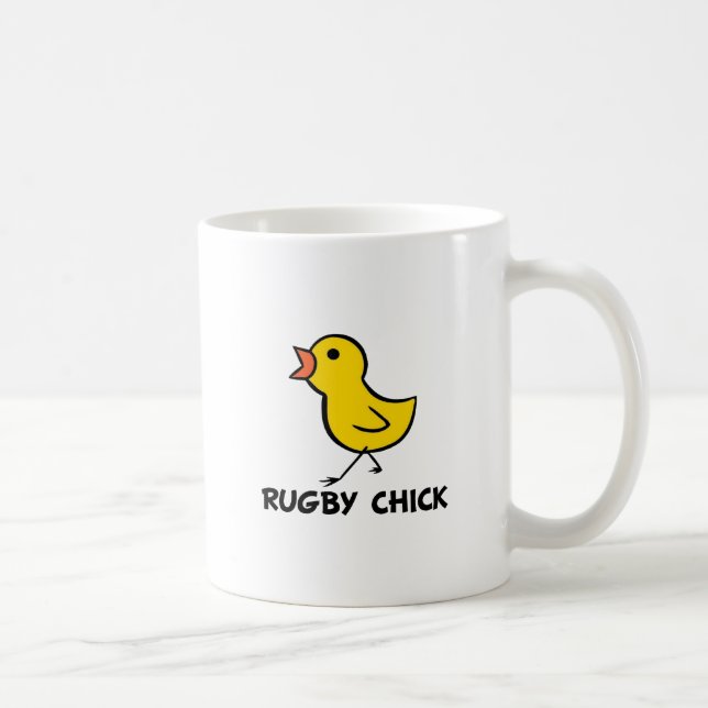 De Café Caneca do pintinho do rugby (Direita)