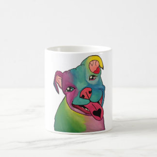 De Café Caneca do pitbull da tintura do laço