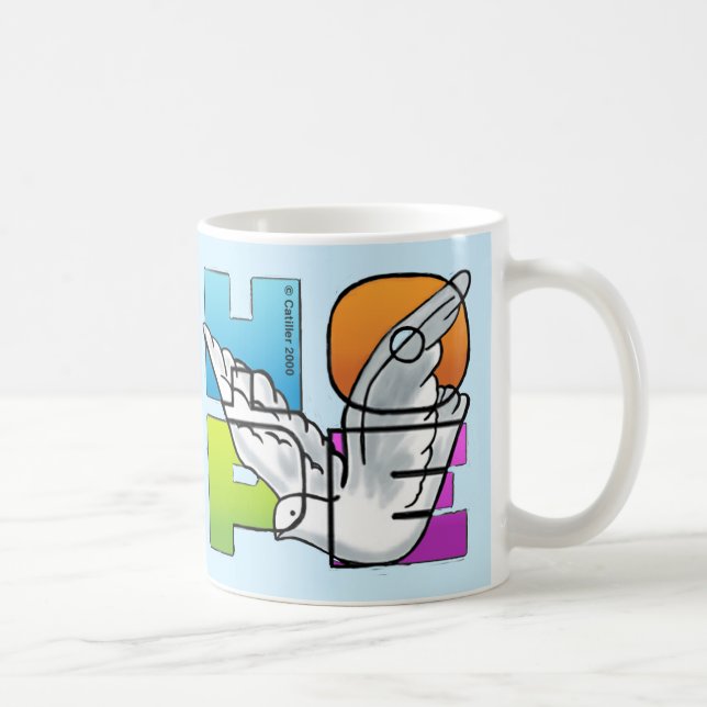 De Café Caneca do Pombo da Esperança Cristã (Direita)
