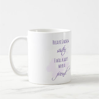 De Café Caneca do presente da irmã com o presente das