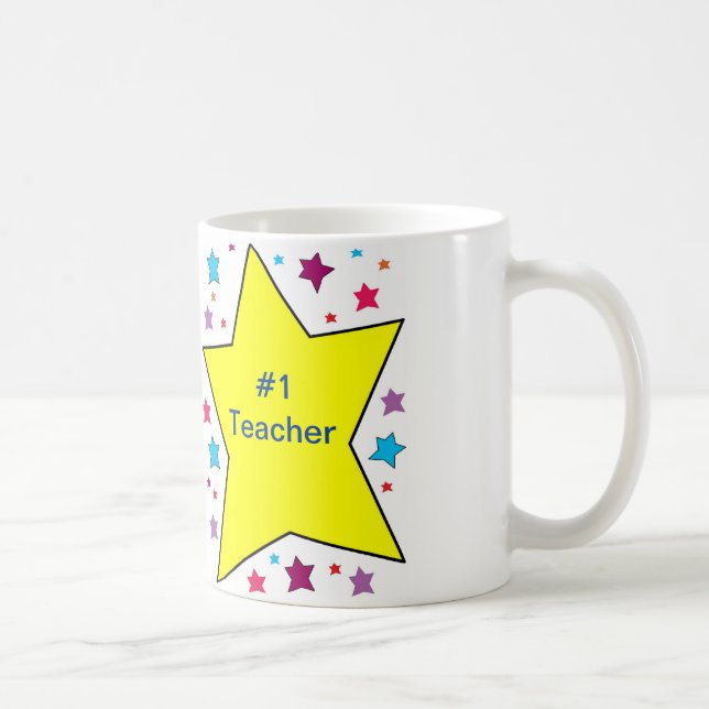 De Café Caneca do professor com estrelas brilhantes (Direita)