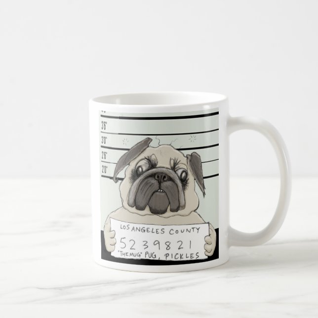 De Café Caneca do Pug (Direita)
